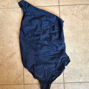 Summersalt Sidestroke One Piece Size 10 Deep Sea Navy
